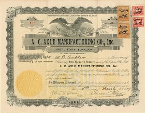 A. C. Axle Manufacturing Co., Inc.